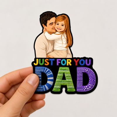 Personalized Photo Fridge Magnet for Dad  Daughter & Father Gift Gift for Papa & Grandpaa Photo Fridge Magnet for Refrigerator & Almirah Decor